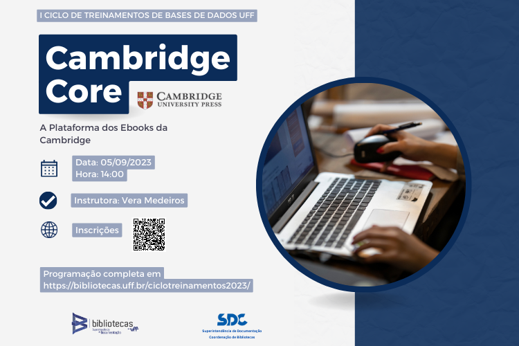 Cartaz do Primeiro  Ciclo de Treinamentos de Bases de Dados da UFF | Cambridge Core