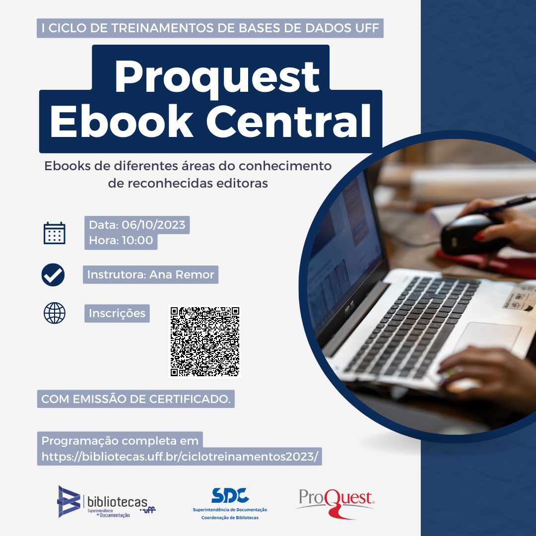 Proquest E-book Central - I Ciclo de Treinamentos de Bases de Dados UFF