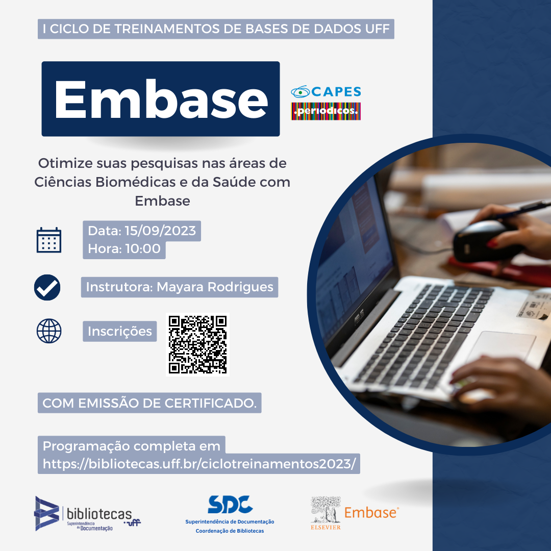 Cartaz: Primeiro Ciclo de Treinamentos de Bases de dados UFF