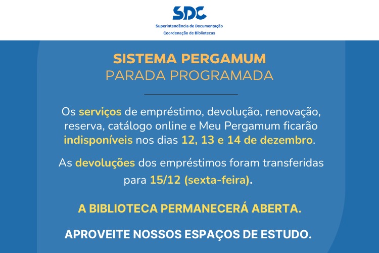 Parada Programada Sistema Pergamum
